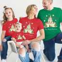 Matching Christmas Shirts Magical Family Shirts Matching 2025 Vacation Matching Outfits Merry Christmas Clothes (Red, L)