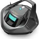 AIPER Cordless Robotic Pool Vacuum, Self-Parking Technology, Portable, Ideal for Above-Ground Flat Pool up to 40 Feet, Grey