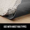 GORILLA GRIP Felt with Rubber Stay in Place Slip Resistant Rug Pad, 1/4 inch Thick, 8x10 FT Protective Padding Under Area Rugs, Cushioned Gripper Pads, Carpet Runners, Hardwood Floors Protection