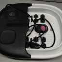 Medical king Foot Spa with Heat and Massage and Jets Includes A Remote Control A Pumice Stone Collapsible Massager with Bubbles and Vibration