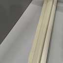 LazBlinds No Drill Zebra Blinds for Windows 31.5" W x 72" H, Cream