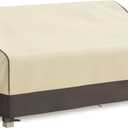 MR. COVER Outdoor Couch Cover Waterproof, Patio Furniture Covers for 3-Seater Couch, Fits up to 80"W x 38"D x 35"H, Moisture-proof & UV-protection, Brown & Khaki