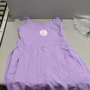 ANRABESS Women's Tennis Athletic Pleated Summer Mini Dress 2026 Golf Workout Build in Shorts Casual Romper Short Sundress Purple X-Large