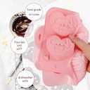 Heart Chocolate Molds Valentine's Day Silicone Molds Colored Heart Shaped Mold for Candy Jelly Cake Resin Soap Candle DIY Crafts