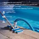 Pool Vacuum Hose With Swivel Cuff 1-1/2" Diameter 30FT Flexible Heavy Duty Pool Vacuum Cleaning Hose Perfect for Above&In Ground Swimming Pool
