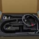 Bathroom Sink Faucet with Pull Down Sprayer, Matte Black Single Handle Pull Out Faucet with Pop-Up Drain, 1 or 3 Hole Laundry Bar Basin Faucet with Deck Plate, KBL-7002B-CL2