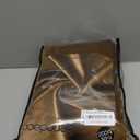 Benedeco Gold Brown Velvet Curtains for Bedroom Window with Back Tab, Super Soft Vintage Luxury Heavy Drapes, Room Darkening Thermal Insulated Curtain for Living Room, W52 by L120 inches, 2 Panels