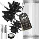 MAGICLULU 20 Feet Chimney Sweep Brush Kit - 15 Flexible Extendable Rods with Two Sizes Brush Heads for Efficient Fireplace and Stove Maintenance (4/6in)