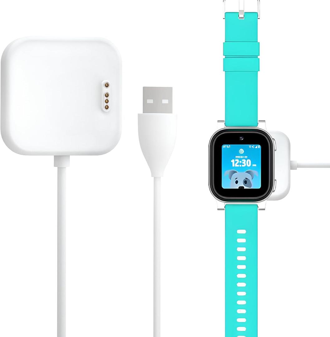 Charger Compatible with AT&T Amigo Jr Watch with 3.3 Feet Charger (White)