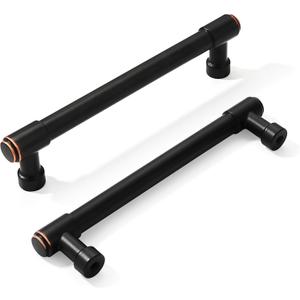 khtumeware 2 Pack Oil Rubbed Bronze Cabinet Pulls 6 Inch(152mm) Hole Centers Kitchen Cabinet Handles Cabinet Hardware Kitchen Handles for Cabinets Cupboard Handles Drawer Pulls