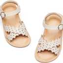 GINFIVE Toddler Girls Sandals Girls Toddler Sandals Little Girls Kids Shoes (Gg35-apricot, 9 Toddler)