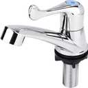 Fdit ABS Plastic Water Tap Single Cold Faucet Water Nozzle G1/2 Bathroom Basin Kitchen Sink Rest Room Washing Basin Accessories (Tail Handle)