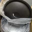 Bruntmor 12 Quart Cast Iron Dutch Oven Cauldron Pot - Camping Cookware with Lid - Pre-Seasoned Heavy-Duty Potjie for Stews, Soups, Braising, and Frying Over Fire Pit Grill or Camp Stove - Black