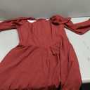 Scarlet Darkness Renaissance Corset Dress Long Sleeve Party Mini Dress, Size 12 (Red)