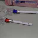 Fleeting Time Light Up Frozen Snowflake Wand- Snowflake Spinning Wands,Magic Wand Rotating Toy for Girls and Boys, Magic Princess Sensory Toys,Christmas & Birthday Gift (Red+Blue)