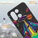 EMUYGIU for OnePlus 15 Case 5G Phone Minimalist Slim TPU Flexible Protective Cover Ultra-Thin Silicone Cute Protective Case (Spacecraft with Holder)