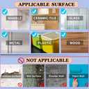 4 x 300 Pcs Double Sided Adhesive Glue Clear Dots, Removable Sticky Tack, Museum-Style Mounting Putty, No Damage No Trace Adhesive Dots for Wall Decor, Figurines, Posters, Balloons & Crafts (0.31"x0.51")