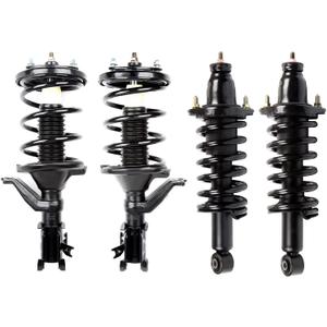 AUTOMUTO Front and Rear Pair Complete Struts Coil Spring Assembly Shock Absorber Compatible with 2003-2005 for Honda Civic Struts 171340L 171340R 172186 172185
