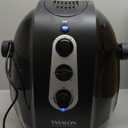 TASALON Ionic Hooded Hair Dryer, Gray - Professional Bonnet Hair Dryer for Home and Salon with 3 Temperature Settings, Portable, Lightweight, Adjustable Height and Wheels, 1000W, 120V AC, 60 Min Timer