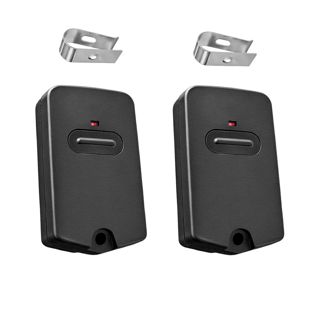 Gate Opener Remote Replacement for GTO Mighty Mule Gate Opener Remote Control FM135 RB741 Single Button 9 DIP Switch of 3 Positions 318MHZ-2 Pack