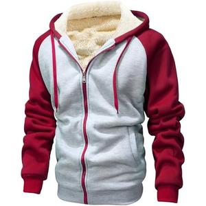 GXAMOY Men's Winter Fleece Hoodies for Men Heavyweight Warm Thick Full Zip Up Sweatshirt Outerwear. Size XL