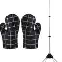 Garment Steamer Rack For Clothes With 1 Pair Ironing Gloves,Steamer Stand For Clothes,Steamer Hanger Stand