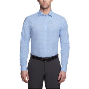 Kenneth Cole Mens Dress Shirt Slim Fit Checks and Stripes (Patterned), Small