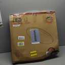 24 Inch Flush Mount Ceiling Light, Dimmable Ceiling Lights with Remote, 48W 4800LM 3000-6000K Adjustable, Modern Brushed Nickel LED Ceiling Light Fixture for Bedroom, Kitchen, Black