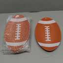 4 Pcs Football Serving Tray Melamine Football Plates Reusable Party Serving Dishes for Snacks Cookies Dessert Dishwasher Safe