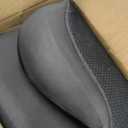 Ergonomic Seat Memory Foam Support Cushion for Back, Car Seat Back Support Cushion for Sciatica Tailbone Pain, Office Desk Chair Car Travel Seat Cushion (Black)