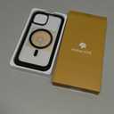 Miracase Magnetic for iPhone 14 Case 6.1",Full-Body Bumper, Bubble Free Built-in Tempered Glass Screen Protector+Lens Protector,Compatible with MagSafe,No Gap,Drop Proof Phone Case 14 Cover,Black