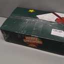 Christmas Garland with Lights, Xmas Garlands with Timer, 9ft Lighted Xmas Garland Snow for Mantle Staircase Front Door Stairs Railing Window Fireplace Winter Outdoor Home Decorations