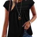 Short Sleeve Shirts for Women Casual Summer Lace Crochet Babydoll Tops Black Maternity Clothes Plus Size Fashion Clothing XL