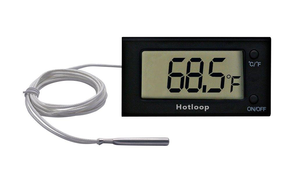 Digital Oven Thermometer Heat Resistant up to 572F/300C, LCD (Black)