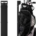 Wall Mount Golf Bag Storage Rack - Wall Mount Rack for Garage, Club Dock for Golfing Bag | Space Saving | Easy Install & Use (Black)