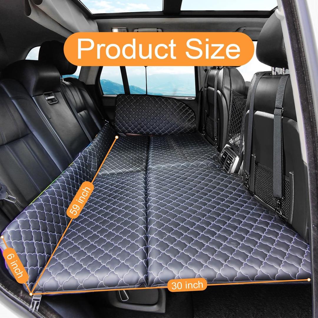 YASHINE Non Inflatable Truck Bed Air Mattress for Large Truck, Car Travel Camping Back Seat Extender for F150/RAM 1500/Silverado/Ranger/GMC/Tundra/Tacoma