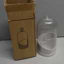 Bathroom Brush Organizer - Enclosed Toothbrush Holder, 3 Slot Storage Case with Charm, Cosmetics Display Stand with Ease, Rotating Sliding Lid Style, Holder for Vanity, Home, Apartment