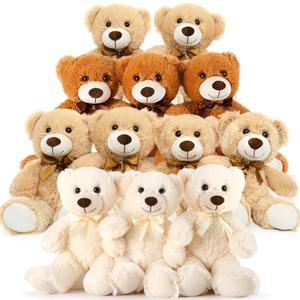MaoGoLan Bulk Teddy Bear Baby Shower, 12 Packs Small Teddy Bear Stuffed Animals in Bulk,13.5" Small Stuffed Bears Plush for Wedding,Birthday,Christmas, Party Decorations