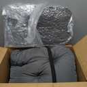 Chunful Back Chair Cushion Outdoor Indoor Tufted Seat/Back Patio Seating Cushions Weather Resistant Patio Rocking Pads for Outdoor(Dark Gray,2 Pcs)