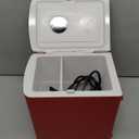 Frigidaire Retro 9-Can Mini Personal Fridge Portable Cooler for Car, Office, Bedroom, Dorm Room, or Cabin, 11.8" D x 7.1" W x 10.1" H, Red