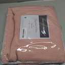 Madison Park 100% Egyptian Cotton Lightweight Summer Blanket, Breathable Waffle Knit Design, Soft Cozy All-Season Throw for Bed, Couch or Sofa, Rose Pink Full/Queen Size (90"x90")