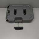 Rough Country 10L/2.6 Gallon Flat Fluid Container with Lockable Mount - Storage & Transport Non-Potable Liquids. Gray