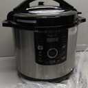 MegaChef 12 Quart Electric Digital Pressure Cooker, Multi-Cooker with 15 Preset Cooking Functions, Stainless Steel Cooking Pot and Glass Lid