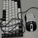 RedThunder K84 Wireless Keyboard and Mouse Combo, LED Rainbow Backlit Rechargeable Battery, 75% Layout TKL Ultra Compact Gaming Keyboard & Lightweight 3200 DPI Honeycomb Optical Mouse (White Black)