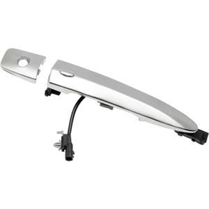 Driver Door Handle Chrome, Compatible with 2009-2018 Nissan Sentra Murano Maxima Leaf, with Sensor and Smart Keyless Entry System, Exterior Front Left Side | Replace# 806469N00A Outside Handle