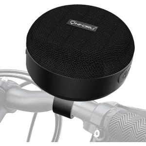 Onforu Outdoor Waterproof Bluetooth Bike Speaker, Wireless Portable Mini Travel Bike Speakers, Integrated Design Bicycle Scooter Speaker with Loud Sound for Riding, Sports, Bike Accessories