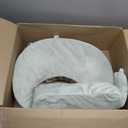 My Brest Friend Super Deluxe Nursing Pillow - Enhanced Comfort & Ergonomic Breastfeeding Pillow for Ultimate Support For Mom & Baby - Adjustable and with Handy Side Pocket, Platinum