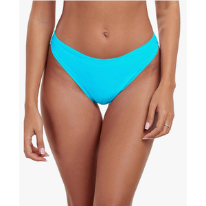 RELLECIGA Women's Mid Waisted High Cut Bikini Bottoms Size S