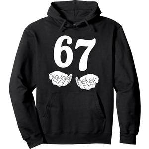 Six Seven 6 7 Funny 67 Gen Alpha Slang 6-7 Meme School Pullover Hoodie, S