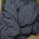 Weighted Idea Weighted Blanket for Adults (Dark Grey,48"x72",15lbs) Cooling Breathable Heavy Blanket with Premium Glass Beads All-Season Soft Thick Blanket